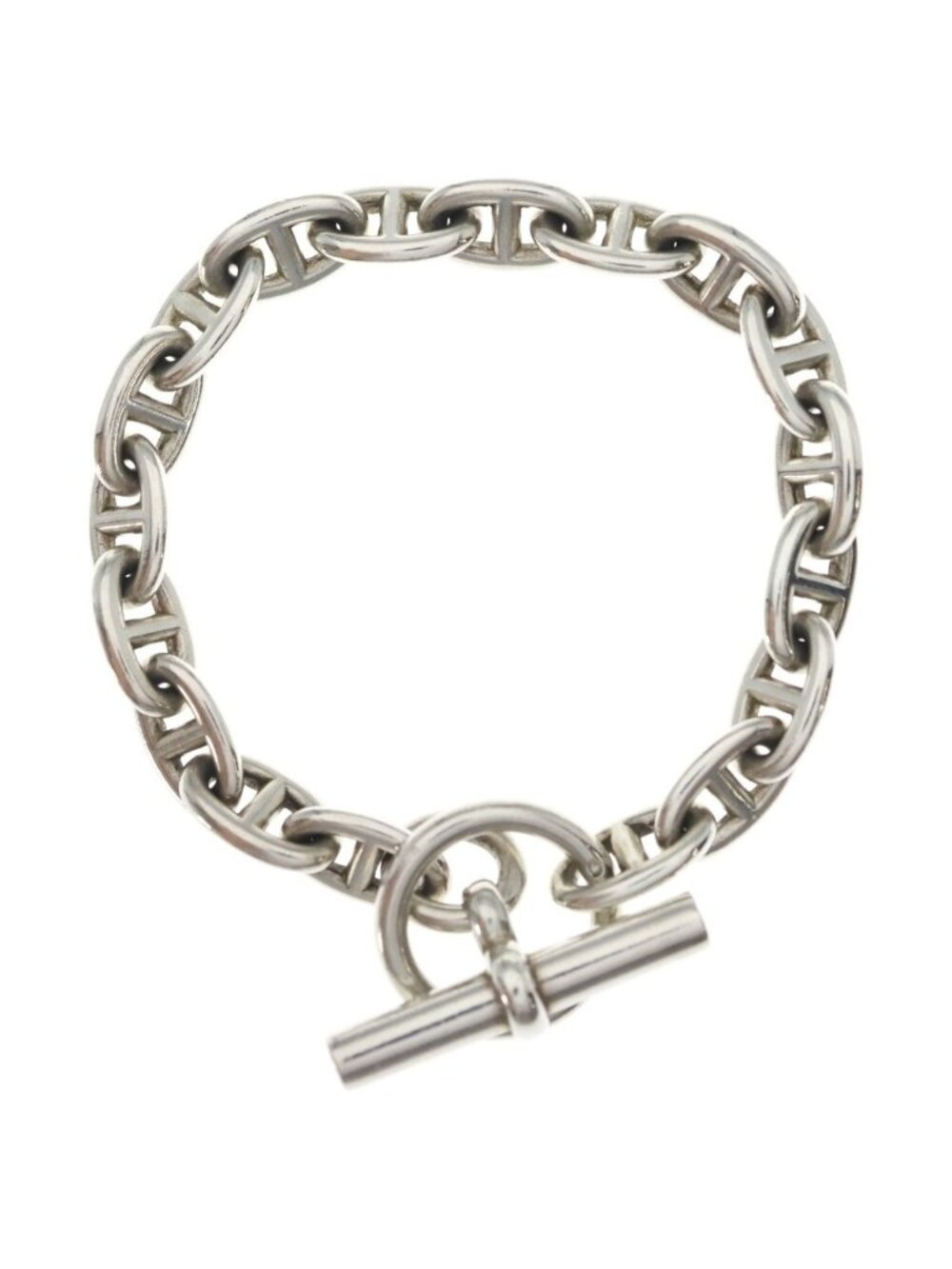 Hermes Martin Margiela Era Chaine D'ancre PM Bracelet Chain Silver 18 Links